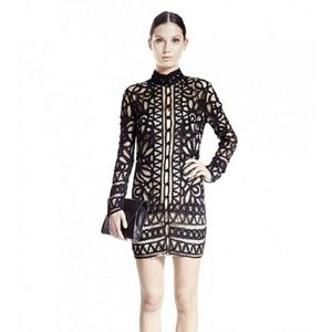 $450 Stone Cold Fox Topeka Mini Dress Black
